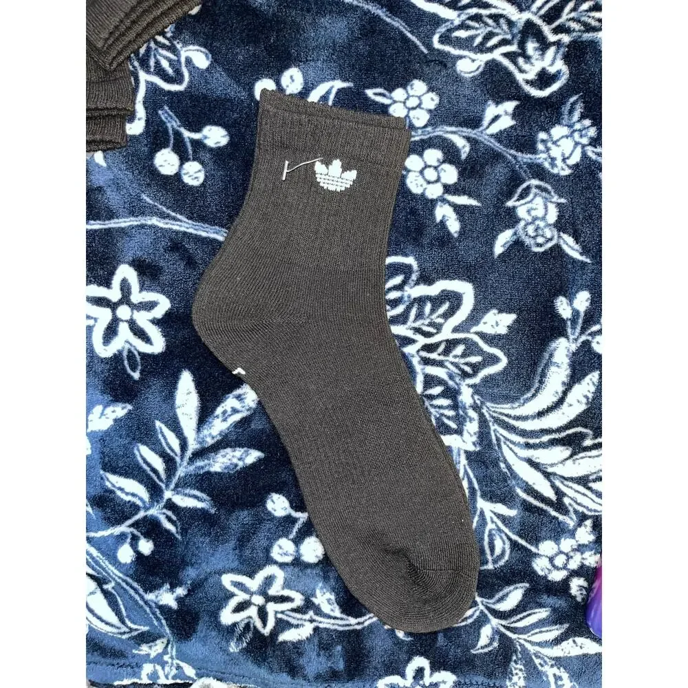 NEW! Adidas Unisex Originals Trefoil 2.0 3 Pack Quarter Socks Size 8-12